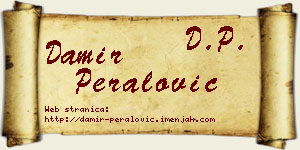 Damir Peralović vizit kartica